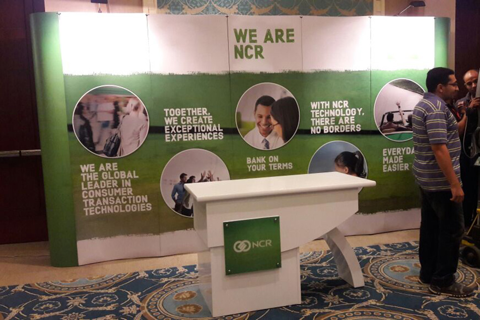 NCR popup Branding products by Vision Advertising